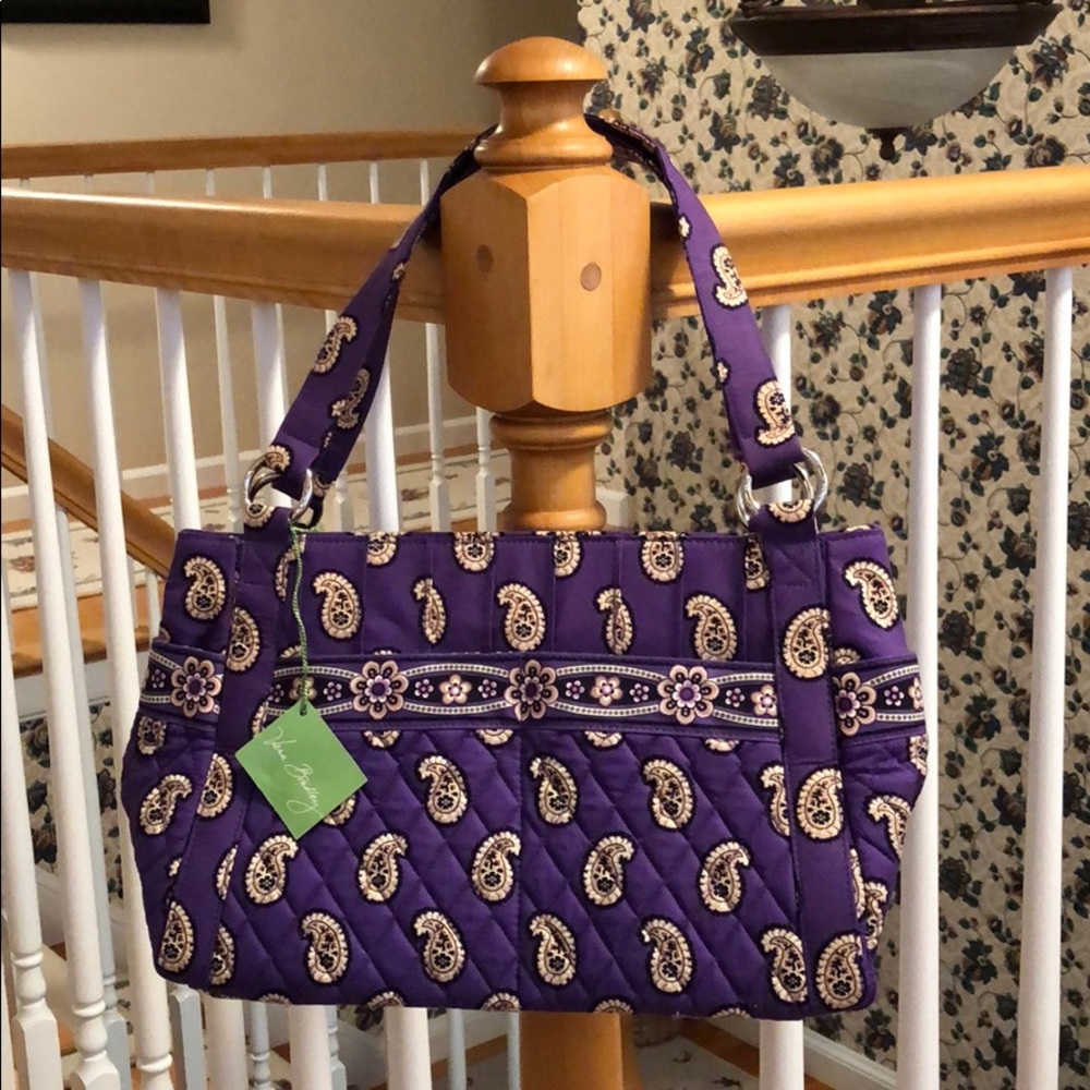 NWT Vera Bradley Stephanie Simply Violet Handbag